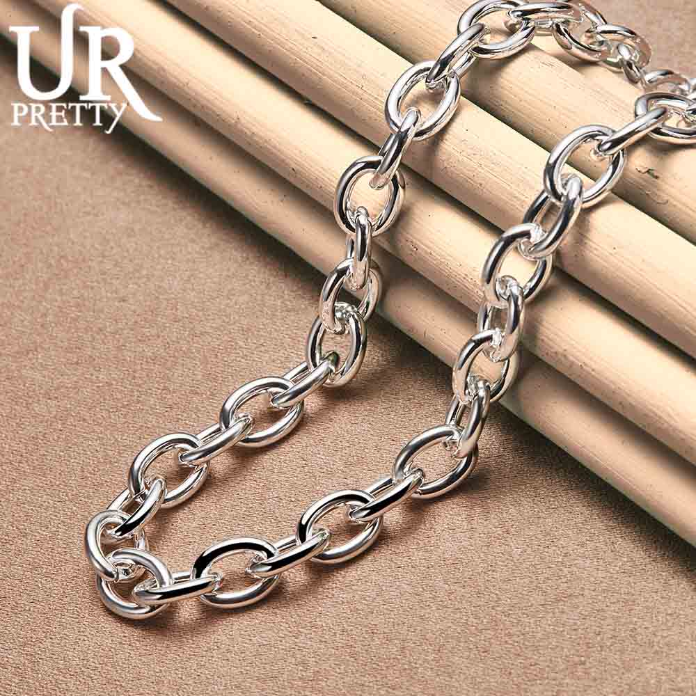 Ожерелье с О-образной цепочкой из стерлингового серебра 925 пробы, модные свадебные украшения