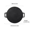 Leeseph Korean BBQ Grill Pan Round Griddle Pan for Gas Open Fire Camping Home Outdoor Stoves Circular Multiple Sizes Black