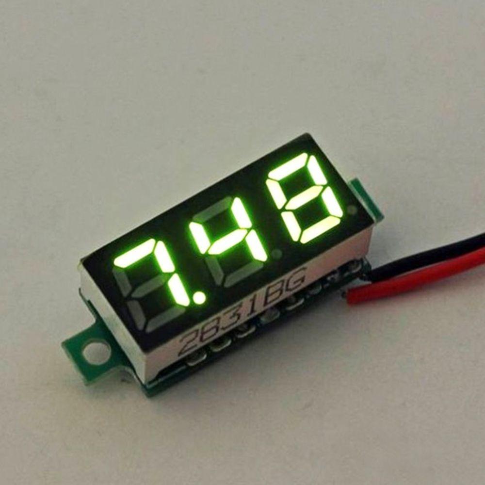 1 шт. DC 2,5-30 В испытательный прибор мини светодиодный дисплей 3-цифровой измеритель напряжения вольтметр вольтаметр панельный измеритель