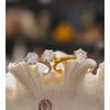Yhpup 2 Style 6789 Stainless Steel Cubic Zirconia Classic Basic Finger Ring for Women Party Engagement Gift Delicate Jewelry