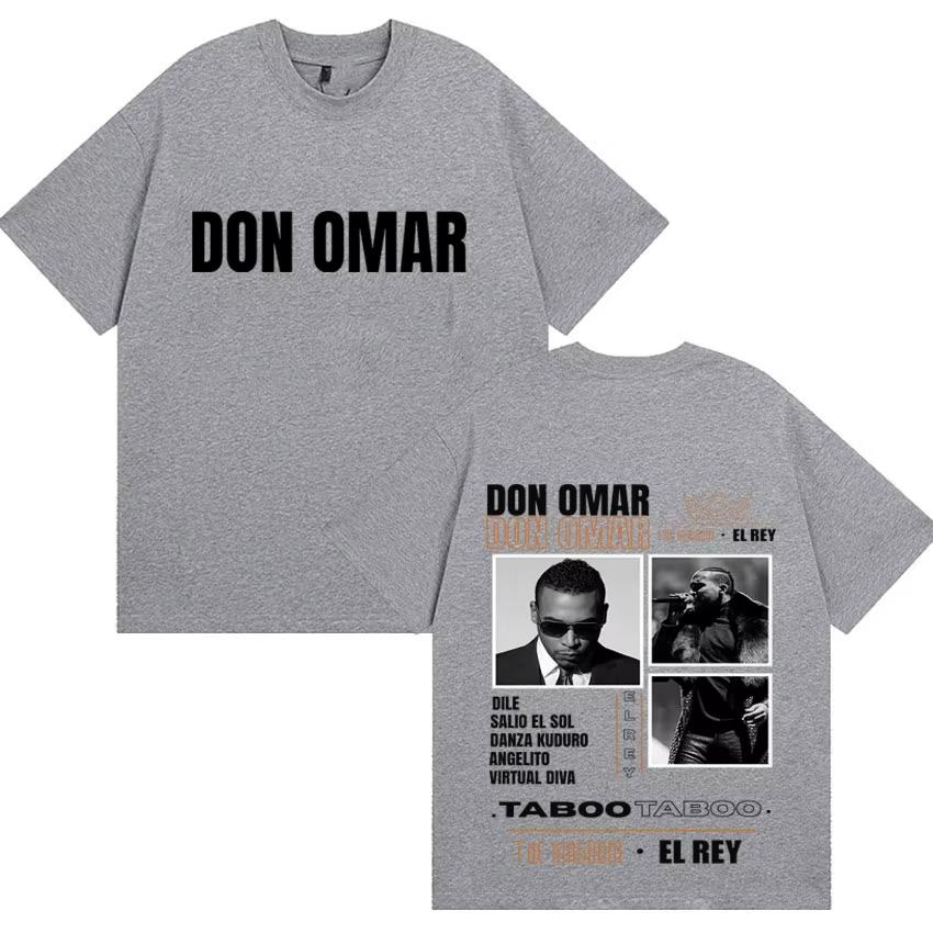 Summer Unisex Vintage Top Rapper Don Omar New Album 2026 Graphics T-shirts Men Women Fans Music T-shirt Teenagers O-Neck Short Sleeve