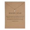 New Trendy Alloy Cute Elegant Sun Star Leaves Bird Butterfly Heart Luck Pendant Necklaces for Women Fashion Accessories Jewelry