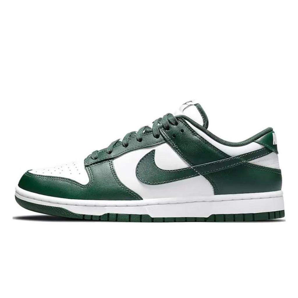 Nike Кроссовки Dunk PU Покрытие Нескользящая и износостойкая подошва Низкие Скейтбордические Обувь Унисекс Черный Серый Белый DD1391-101(Команда28-)