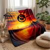 Galatasaray Football Theme blanket Soft Flannel Blanket Plush Throw Blanket Cozy Sofa Bed Blanket for Home Decor