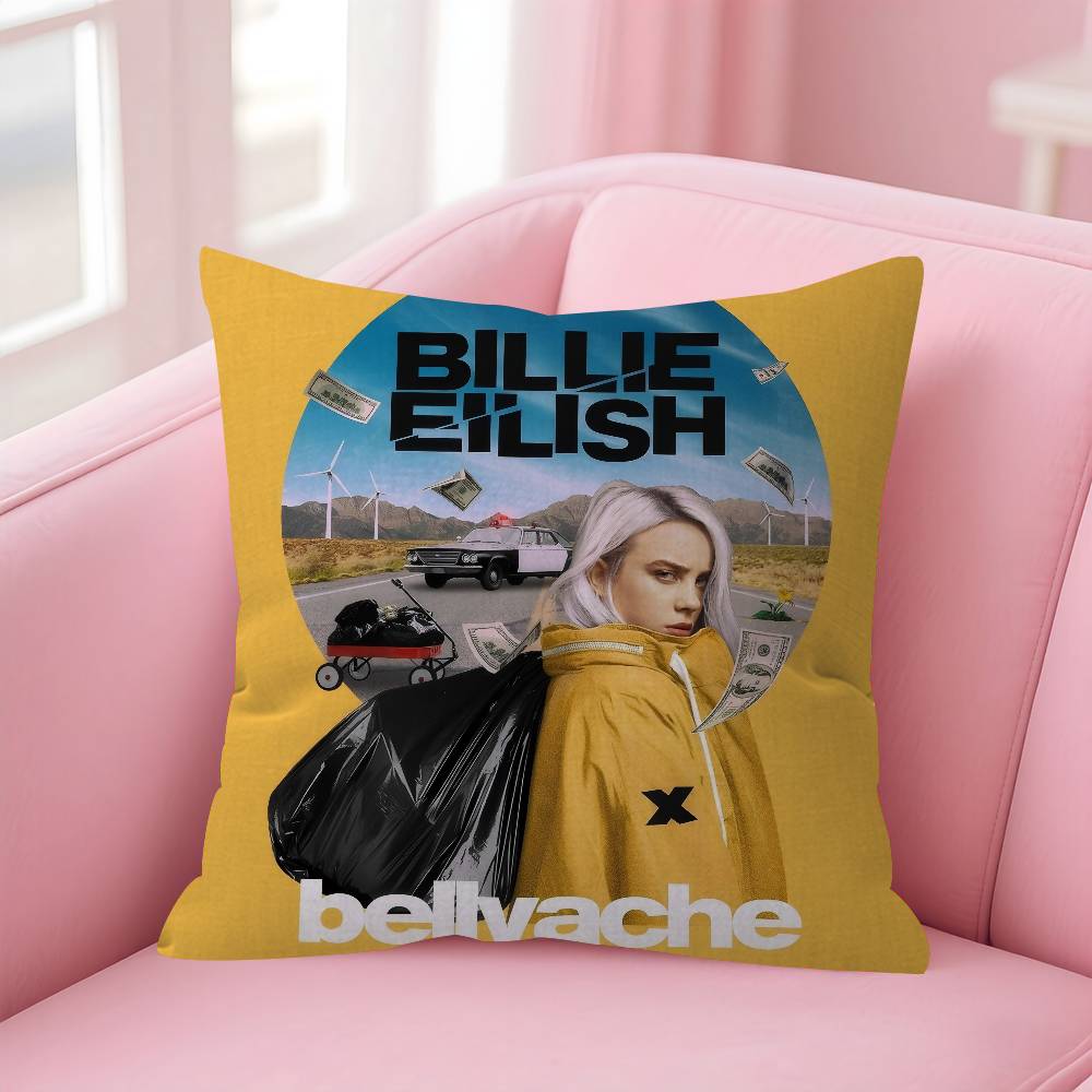 Singer album BBillieS Vintage Personalized picture text home decorative pillows Household Gifts 45x45cm