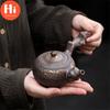 Hi Ceramic Antique Dead Wood Side Handle Teapot Portable Kettle Handmade Tea Pot Tea Cup Drinkware Kung Fu Tea Set