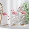 Креативные смоляные фигурки поделки Фламинго для стола Декор рабочего стола гостиной Аксессуары для домашнего декора