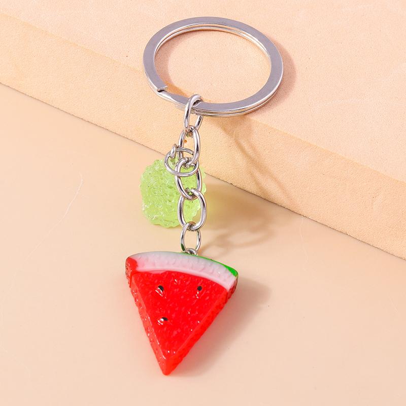 Cute Resin Simulation Food Keychain Cookies Chocolate Key Ring for Car Key Holder Handbag Pendant DIY Jewelry Gifts