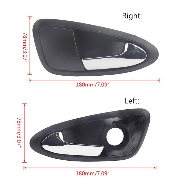 Left or Right Plastic Car Interior Inside Door Handle Knob for SeatIbiza 6J1837113A 6J1837114A Anti-scratch