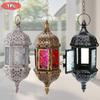 1pc Elegant Moroccan Style Decorative Candle Holder with Chain Intricate Metal Design for Home Patio, Porch, Weddings & Christmas Decor