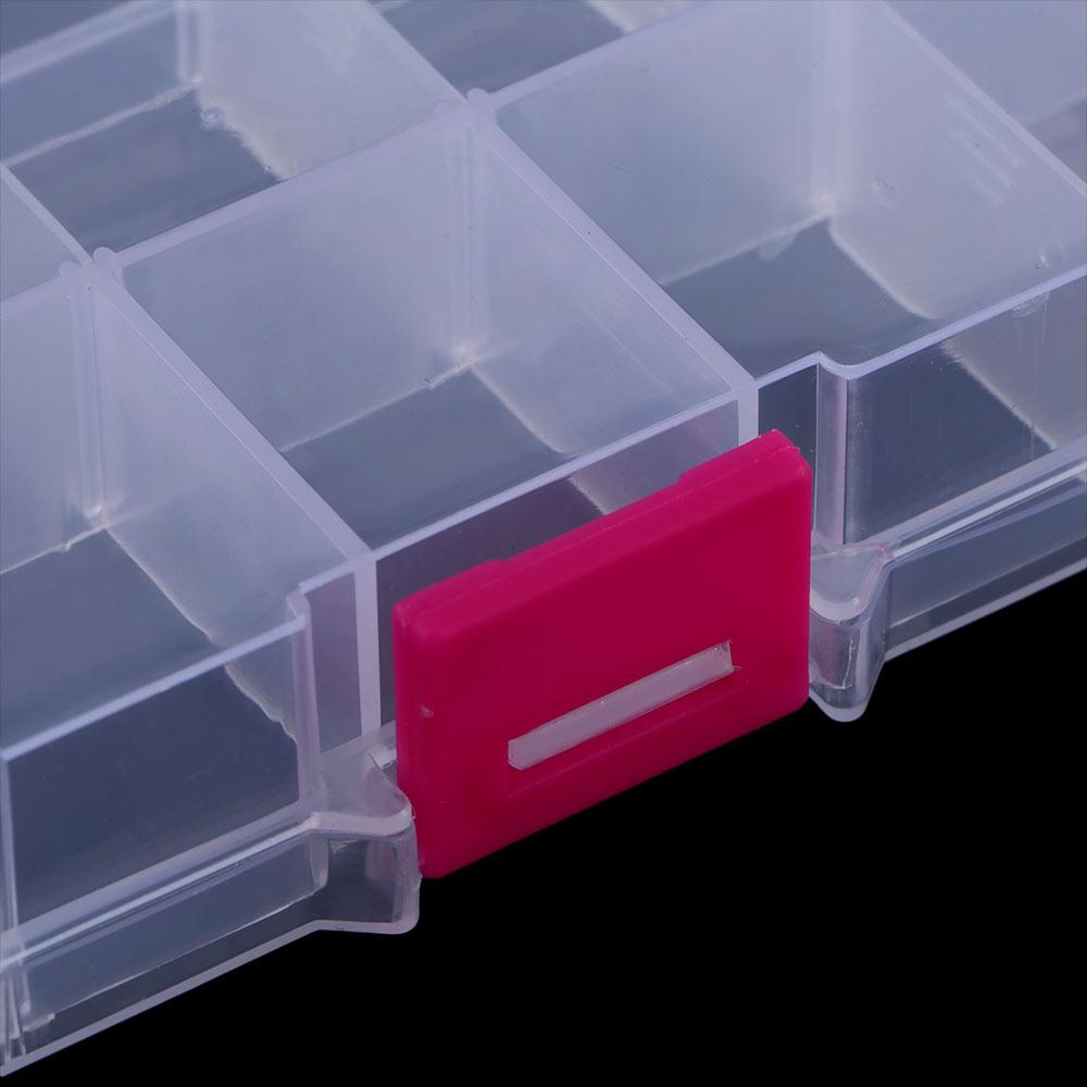 Plastic Detachable Storage Case Square Fishing Tackle Box 10 Compartments Storage Box Fishing Box