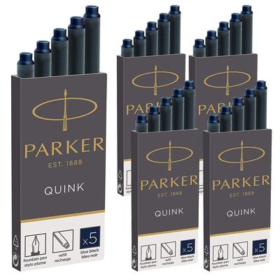 Чернила для картриджей Parker Quink 1950385 (Оптовая закупка) Сине-черный [x5]