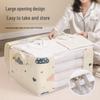 Transparent Cotton Quilt Storage Bag with Handle - Dustproof Clothes Organizer for Dormitory or Moving