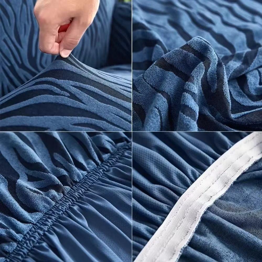 Sea Wave Pattern Full Cover Sofa Cover Non-slip Design Dustproof Sofa Cover Living Room