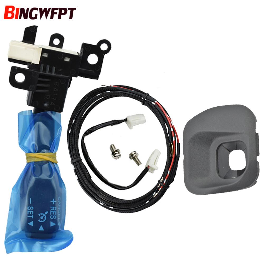 Steering Wheel Cruise Control Switch 84632-34011 With Cover 45186-47030-C0 for Toyota PRIUS PLUG-IN HYBRID AQUA 2011