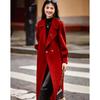 Sisui Nianhua Elegant Mid-Length Wool Blend Coat