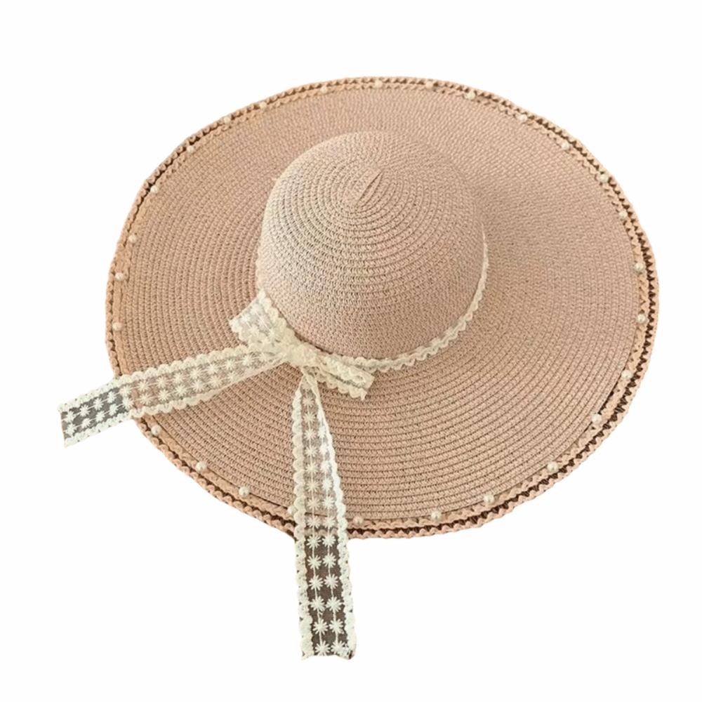 Multicolor Straw Hat Big Brim Sun Block Hat Fashion Beach Hat Summer