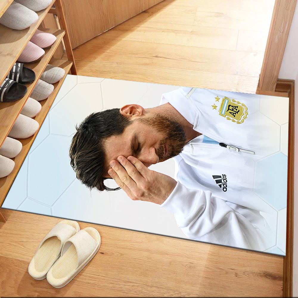 Messi 41 Floor Mat Design for Playrooms Game Room Study room Living Rooms Anti-slip Rug Anime Office Decor