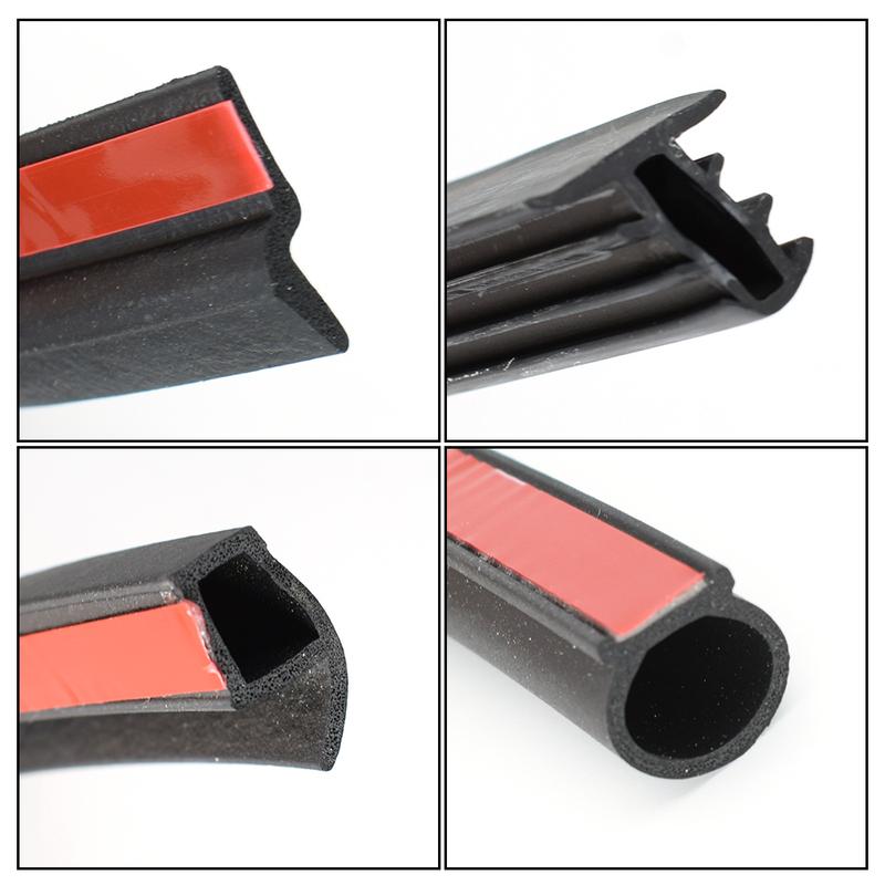 Car Door Seal Strip Kit Rubber Noise Insulation Weatherstrip For Tesla Model 3 Y Trunk Hood Dashboard A B Pillar Trim Sealings