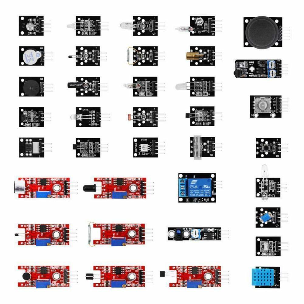 Aokin 45 in 1 Starter Kit for Arduino Modules and Sensors