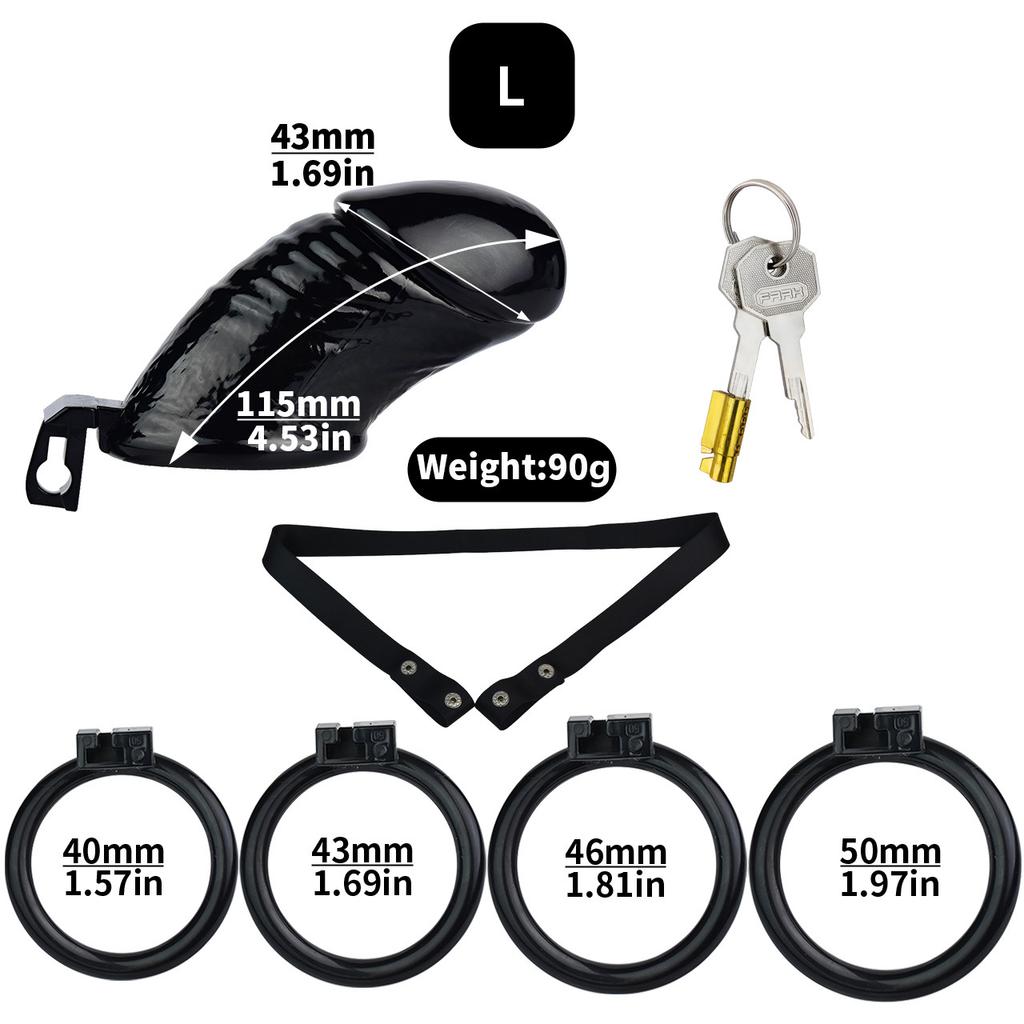 Мужской замок для пениса, носимый из смолы, замок CB, черный замок для пениса, гей-рогоносец, БДСМ, секс-игрушки, пояс верности