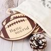 Football Theme Baby Monthly Milestones Marker Card Infant Commemorative Calendar Card Record Growth Photography Props
