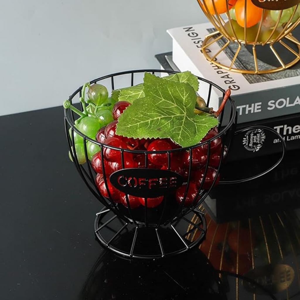 Coffee Pod Holder,Coffee Bar Counter Organizer Coffee Filter Holder,Capsule Basket,Coffee Bar Accessories for Kitchen Dinning Room Office Home Cafe