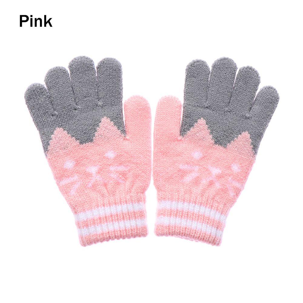 4-10Y Winter Warm Thick Cute Baby Gloves Magic Mittens Imitation Cashmere Kids Baby Gloves