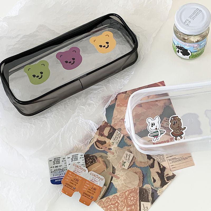 Стильный прозрачный ПВХ пенал большой вместимости для универсального хранения и организации