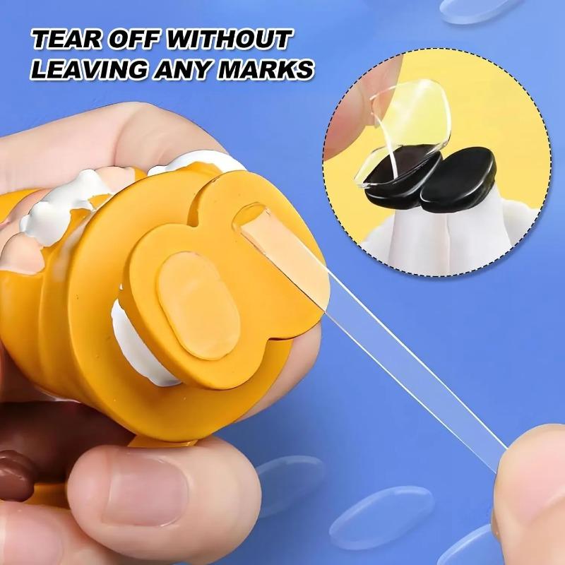 Clear Gel Glue Pads Double-sided Adhesive Invisible Dots Waterproof No Traces Patches Balloons Doll Foot Fixed Acrylic Sticker(13*8mm)