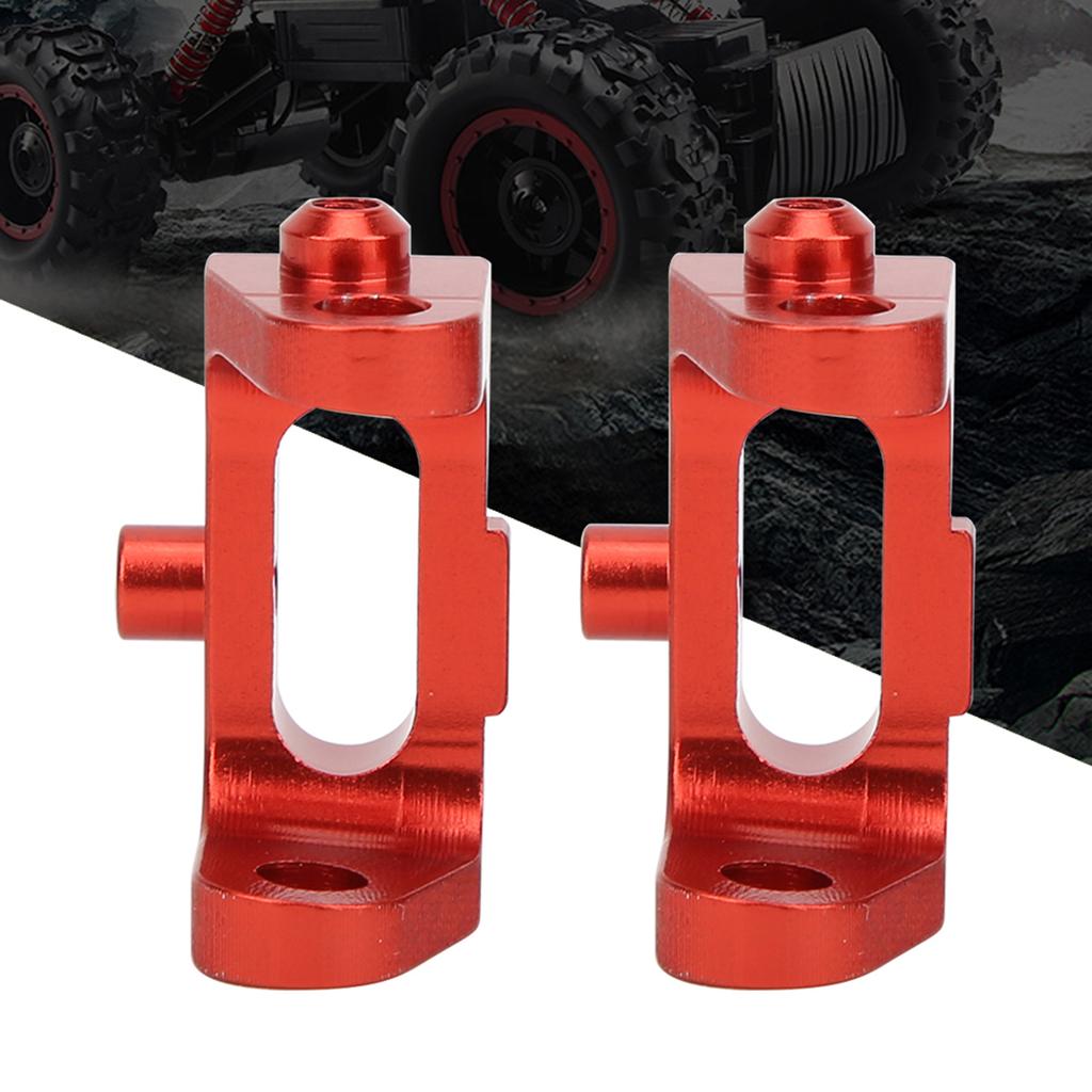 OT003 1 Pair Metal Front Caster Block for KYOSHO 4WD Optima Maxima 1 10 Off Road Vehicle(Red )