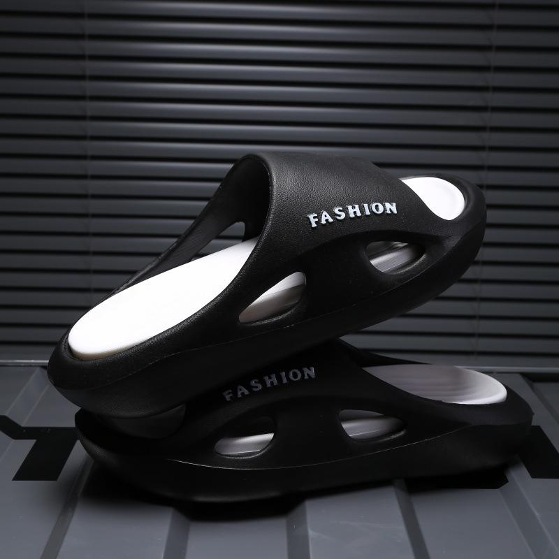 Мужская летняя верхняя одежда в тапочках 2025 Новые домашние домашние нескользящие классные тапочки на толстой подошве