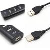 4-port USB2.0 Splitter Black
