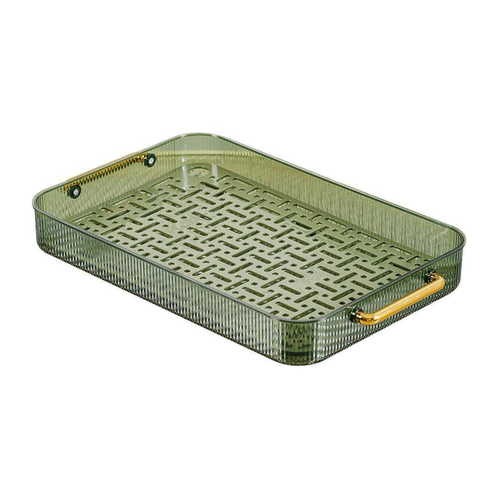 Double Layer Design Double Layer Tea Tray With Handles Tea Serving Tray Tea Serving