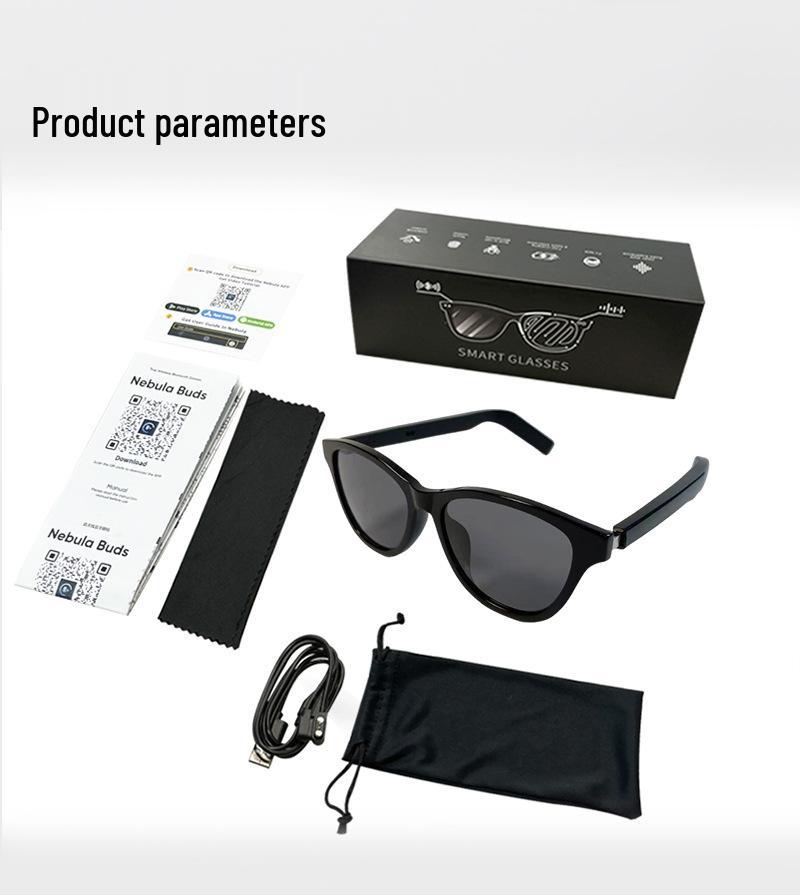 Bluetooth AI Smart Glasses with Multi-language Translation and Thin Blue Legs