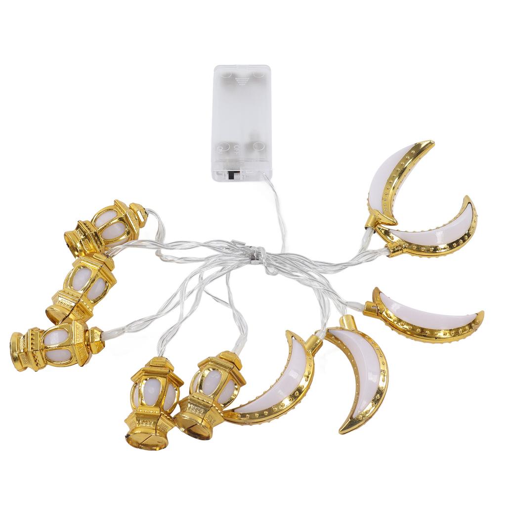 1.5M 10LED Ramadan Light Moon Shaped Festival String Light Decorative Lamp for Party Bedroom