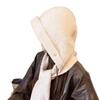 Solid Color Hooded Hat Warm One-Piece Scarf Cap Fashion Knitted Winter Balaclava  Outdoor