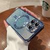 Роскошное гальваническое магнитное силиконовое чехол для Magsafe для iPhone 15 14 13 12 11 Pro Max Чехлы для телефонов Прозрачный Беспроводная зарядка Мягкая крышка