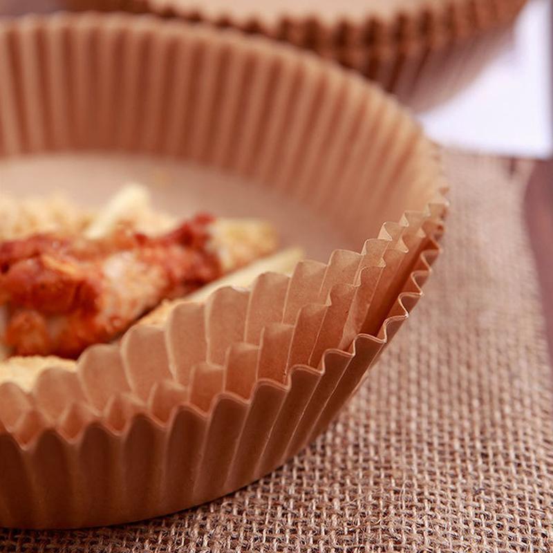 Одноразовый бумажный вкладыш для фритюрницы, антипригарный коврик для пароварки, круглые бумажные коврики для выпечки