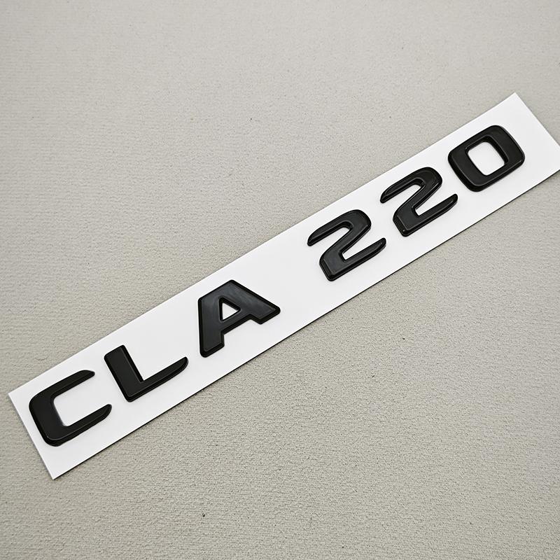 3D ABS Car Letter Logo CLA200 CLA220 CLA260 Badge Rear Trunk Emblem Decal For Mercedes Benz CLA Class C117 X117 X118 Accessories MJ7