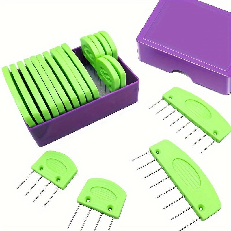 Лавандово-пурпурные вязальные булавки для придания формы шали и шарфу своими руками