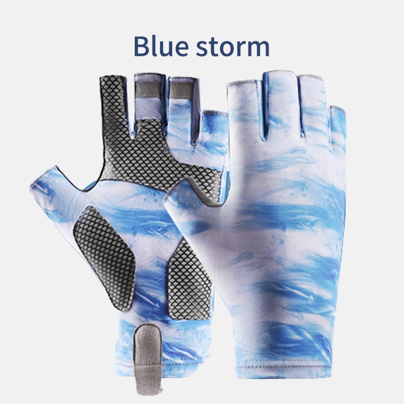 Перчатки без пальцев для рыбалки с защитой от ультрафиолета, солнцезащитные перчатки для мужчин и женщин для активного отдыха, каякинга, гребли