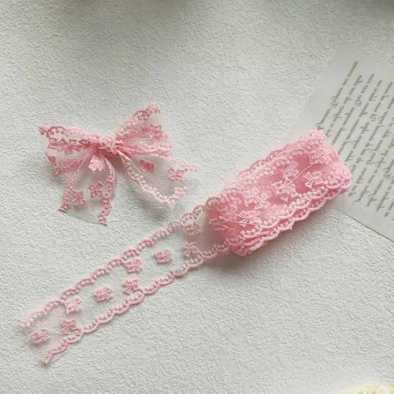 1/2M тканевая лента подарочная упаковка волнистая кромка лента кружевные аксессуары вышивка волнистый край DIY головной убор полое кружево ручная работа 4 см