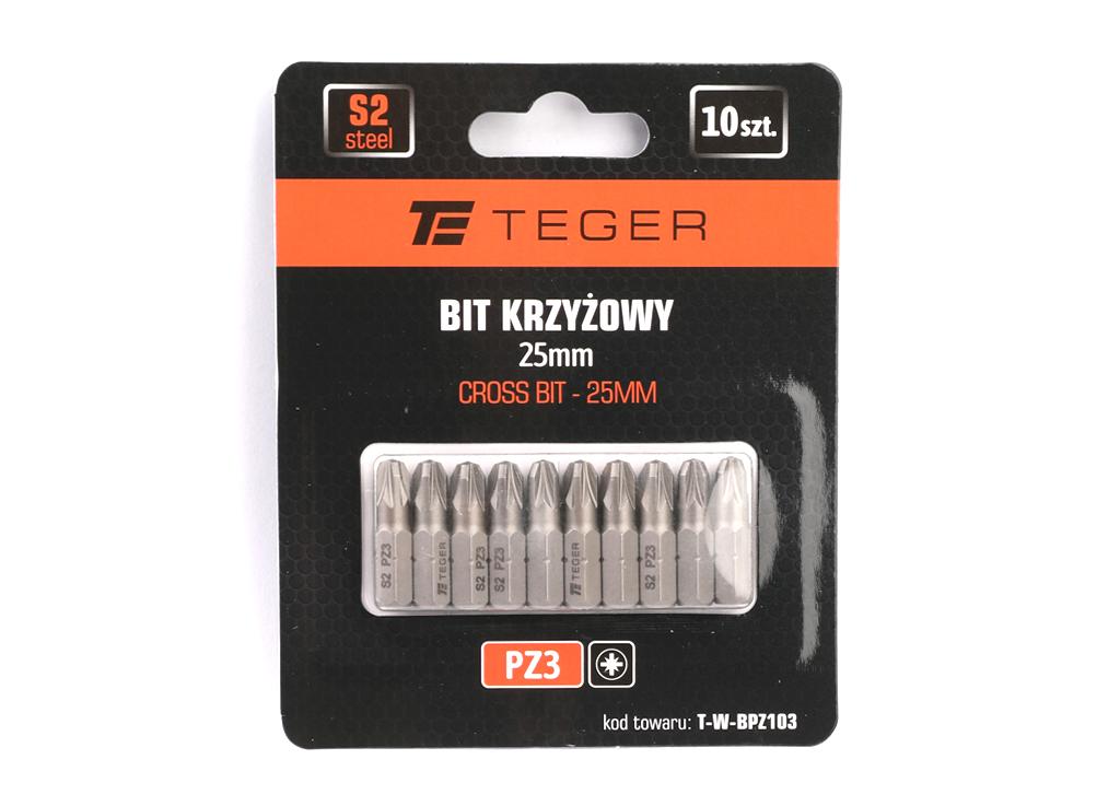 Cross bit PZ 25 /PZ3 (SET OF 10) / TEGER