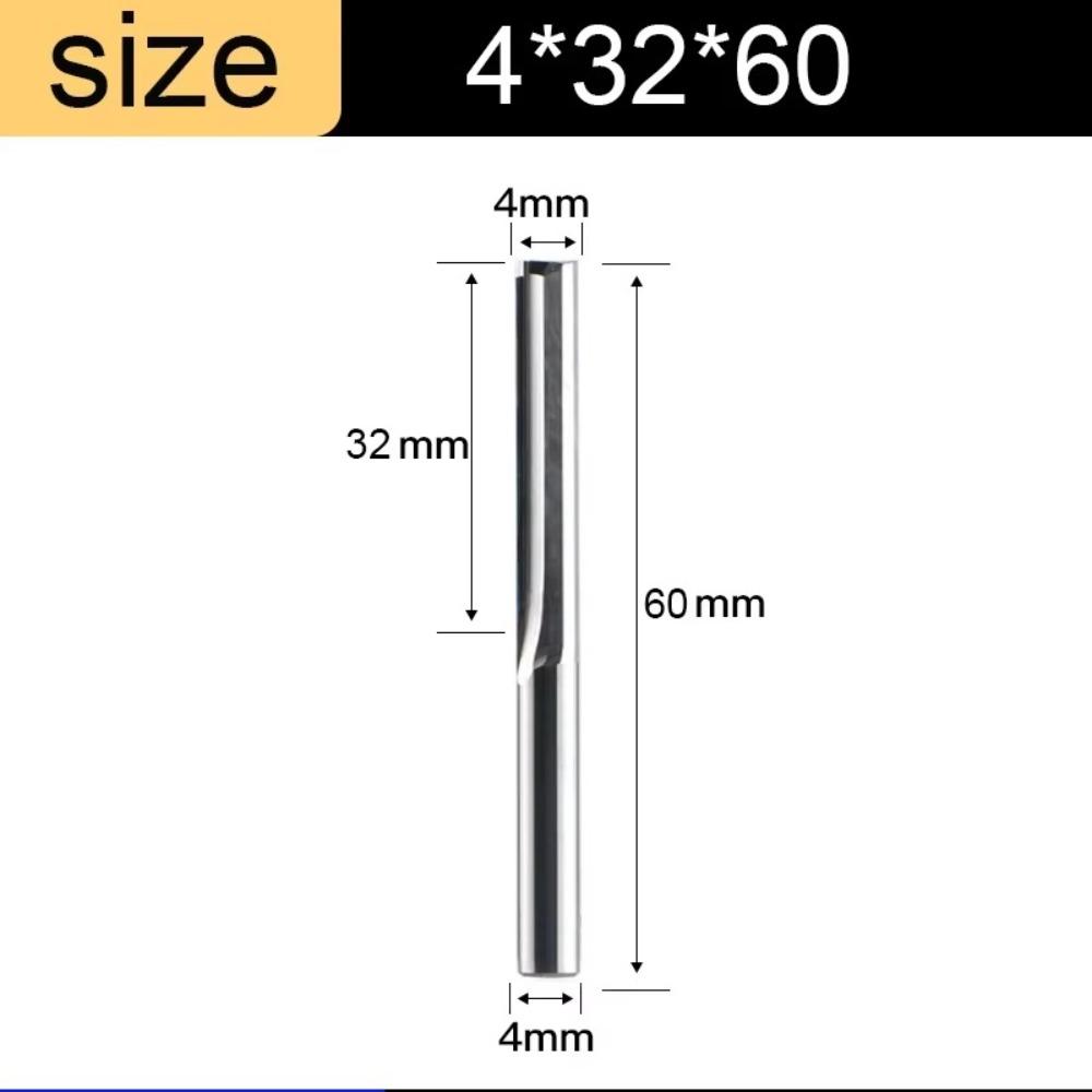 2 Flute End Mill Solid Carbide Steel CNC Router Bit Wood /MDF /Hard Wood/Acrylic/PVC