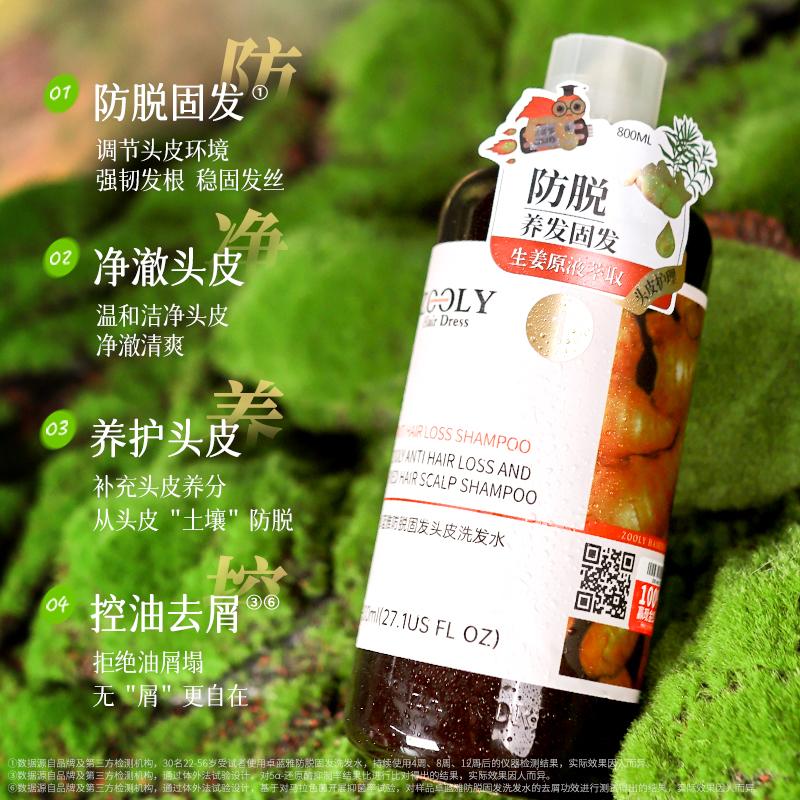 Ginger hair care 800ml, new and old, randomly sent 5ml hair fixing roller [5 effects to choose from]