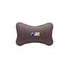 M logo Car Valve Cap Auto Seat Headrest Leather Neck Pillow Head Support For BMW X1 X2 X3 X5 X4 X6 X7 iX3 F20 F10 F07 E70 E46 FY6
