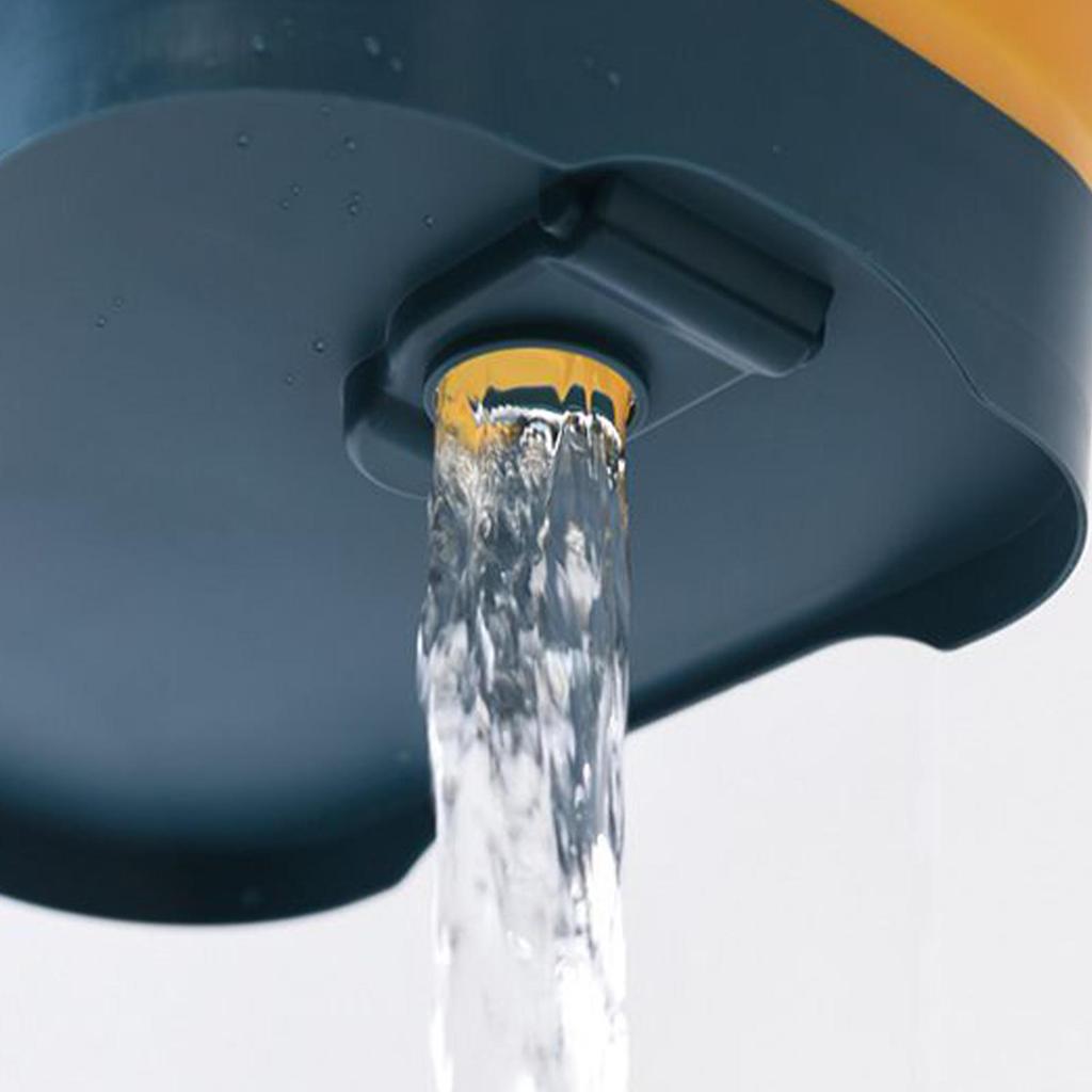 Bucket for Cleaning Portable Foldable Dish Pan With Drain Plug Household Cleaning Tools for RV Kitchen Bowl Laundry Fishing