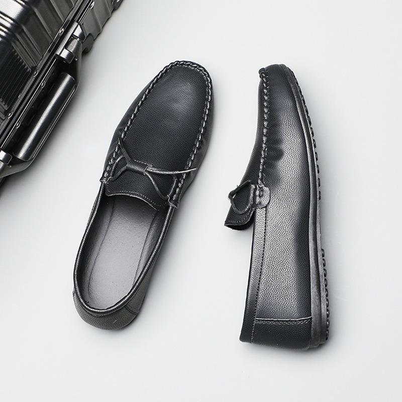 Туфли Doudou мужские весна-лето новые мужские повседневные деловые кожаные туфли оверсайз ленивые туфли