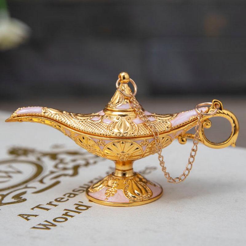 Aladdin Magic Lamp Creative Retro Home Crafts Metal Ornaments Birthday Gifts Home Decoration